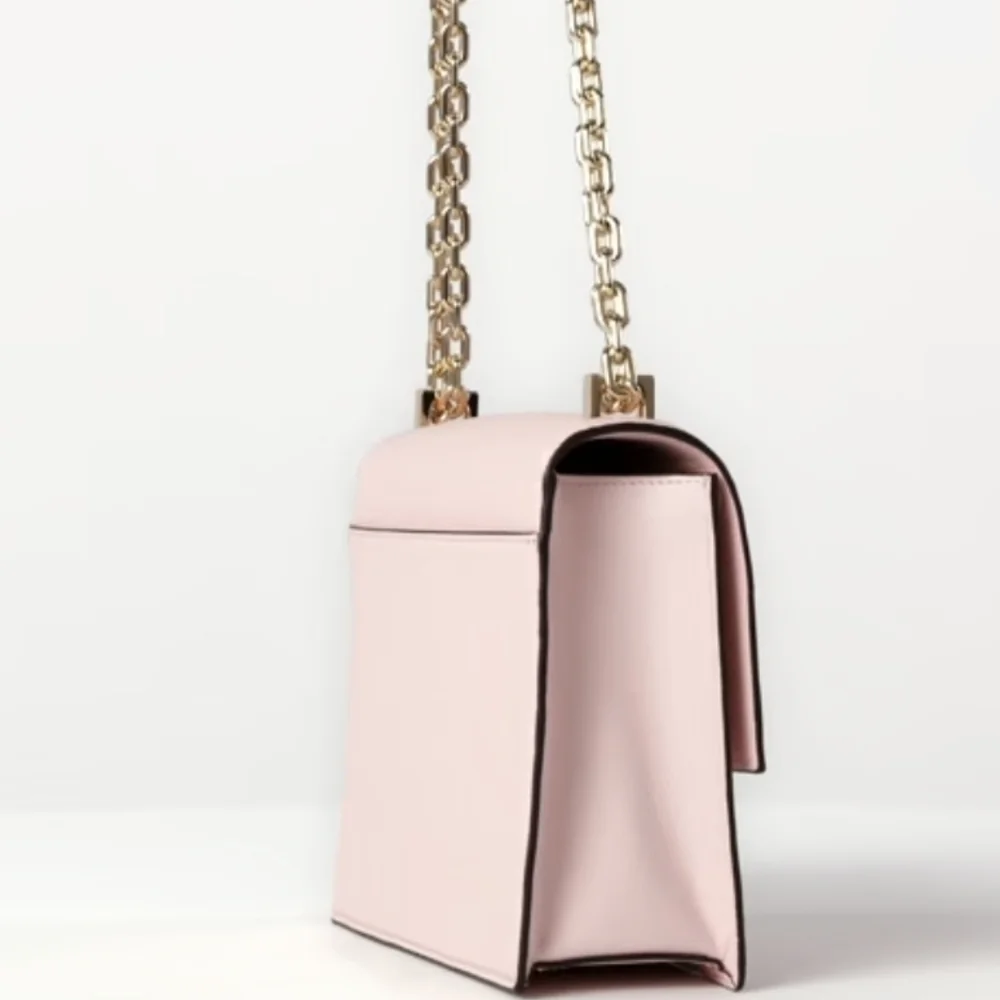 Kate Spade ♠️ NY Deco Chain Shoulder Bag In Pastry Pink NWT